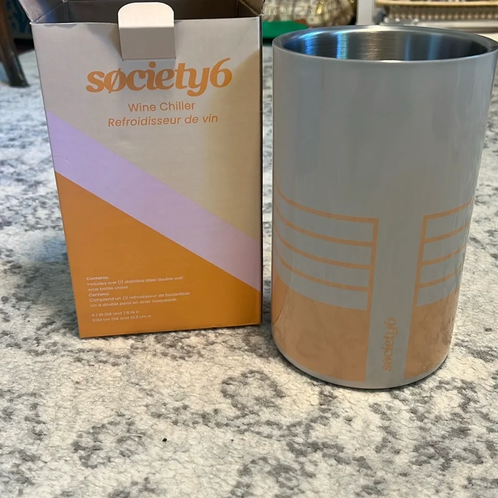 Society6 Wine Chiller New in Box